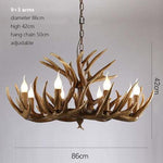 American Loft Style Deer Horn Pendant Light