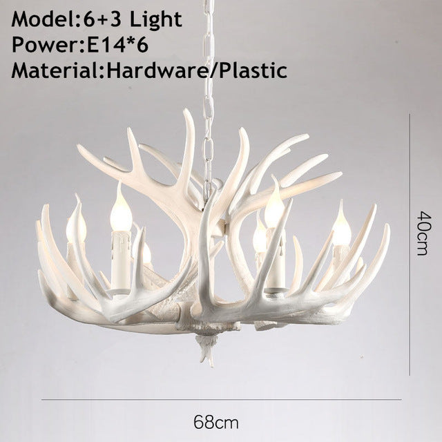 American Loft Style Deer Horn Pendant Light - Image 12