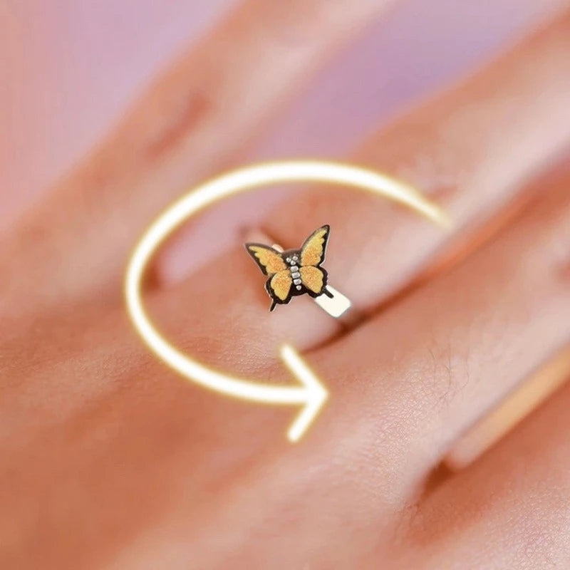 Fidget Spinner Rotating Women Ring - Image 0