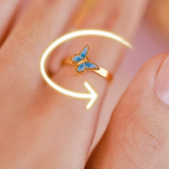 Fidget Spinner Rotating Women Ring - Image 3