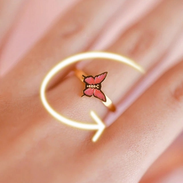 Fidget Spinner Rotating Women Ring - Image 2