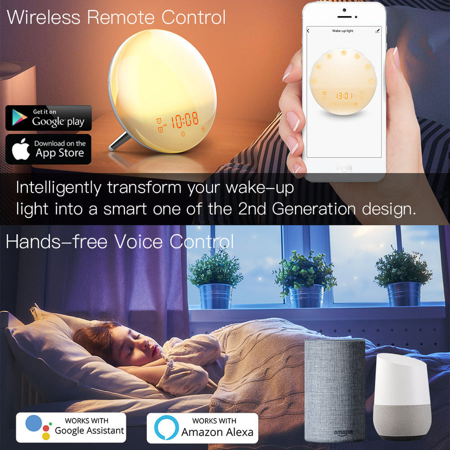 Smart Wireless Sunrise Alarm Clock Light - Image 1