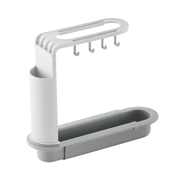 Adjustable Shelf Drain Rack Kitchen Organizer - Image 11
