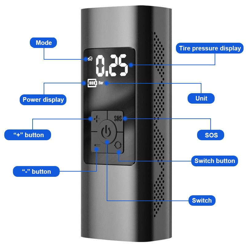 Portable Car Cordless Air Pump - Image 1