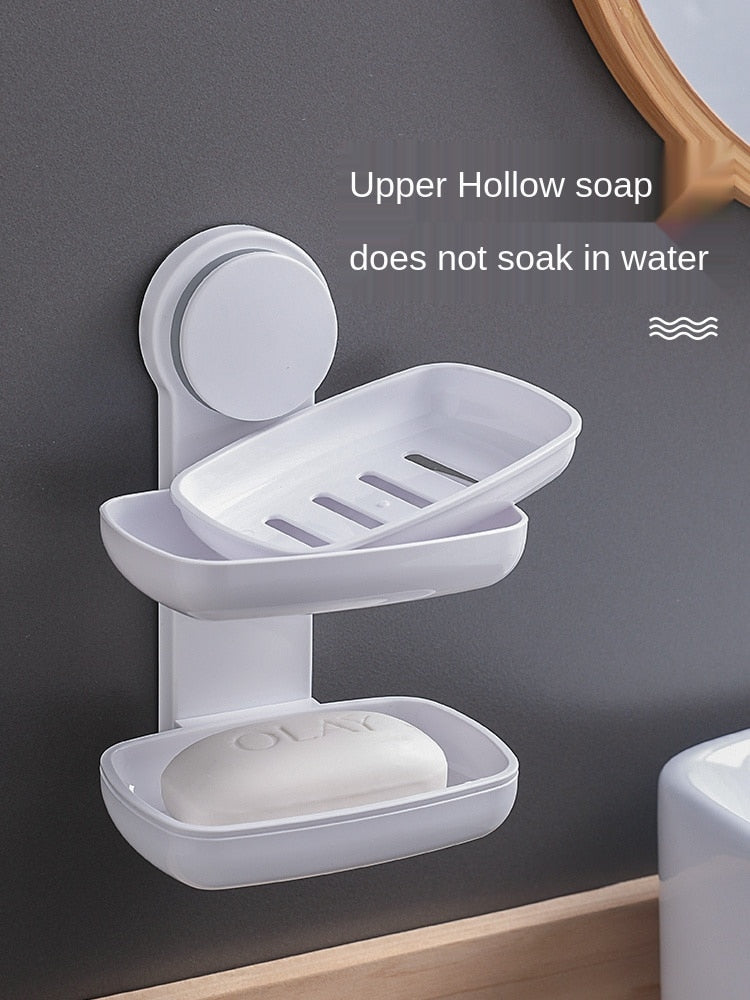 Wall Mounted Bathroom Soap Holder Drainer - Image 4