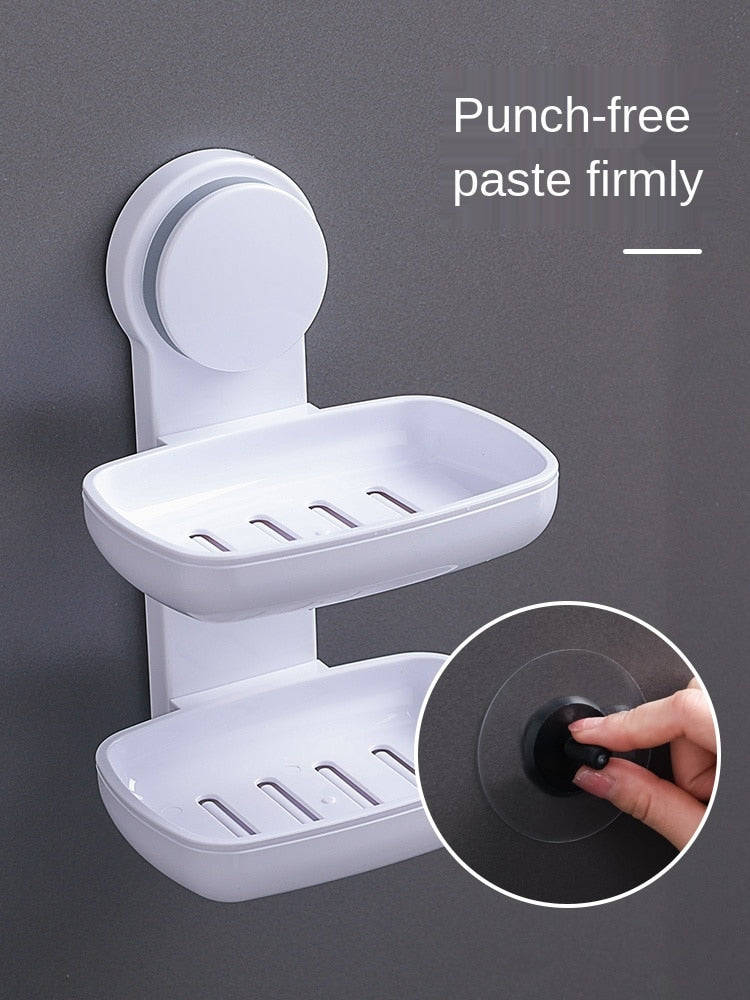 Wall Mounted Bathroom Soap Holder Drainer - Image 2