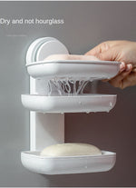 Wall Mounted Bathroom Soap Holder Drainer