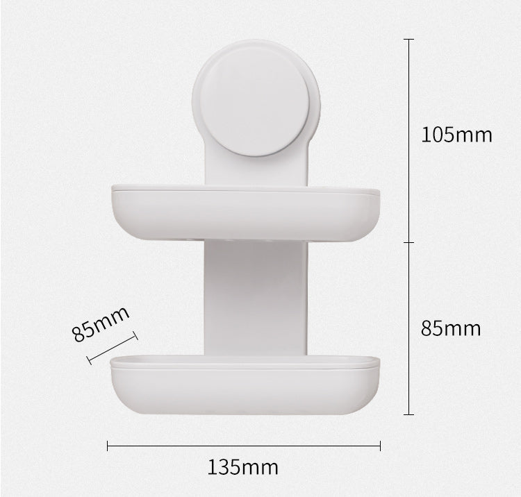 Wall Mounted Bathroom Soap Holder Drainer - Image 3