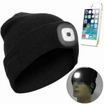 Unisex Bluetooth Speaker Headlamp Beanie Hat