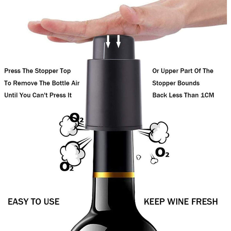 Reusable Vacuum Wine Bottle Stopper - Image 1