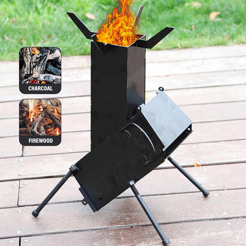 Stainless Steel Titanium Foldable Rocket Grill - Image 0