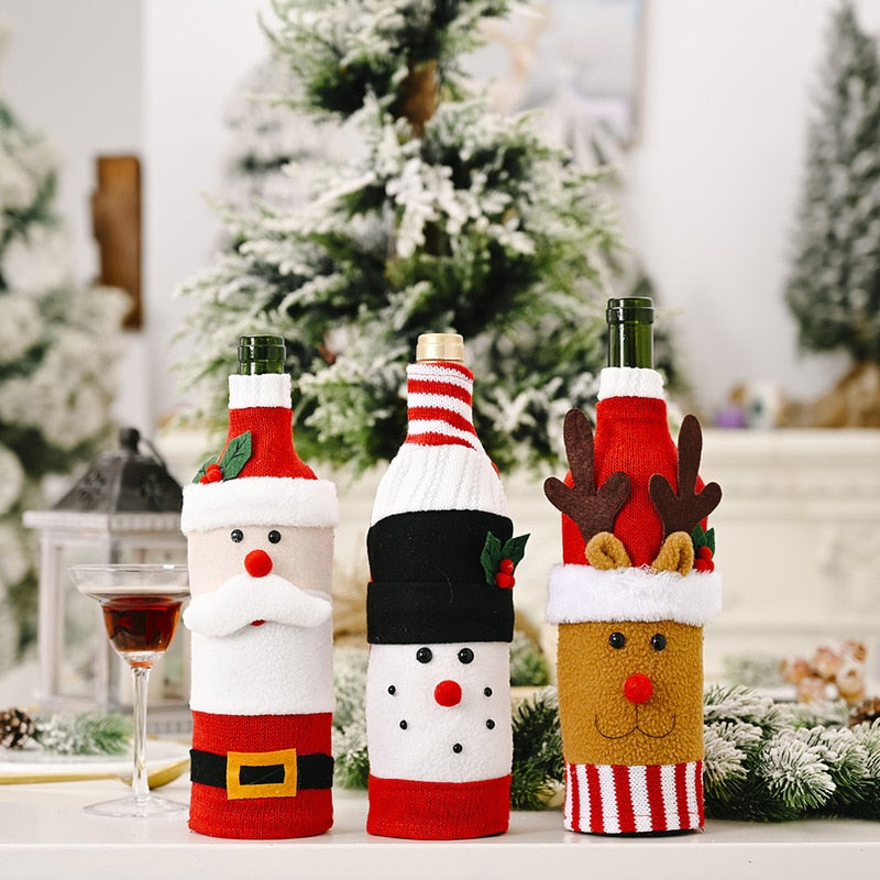Christmas Santa Bottle Cover - Image 1