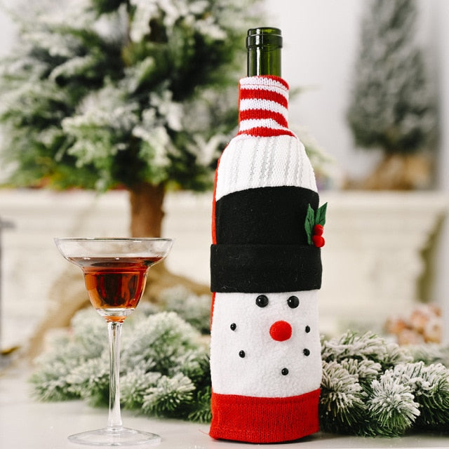 Christmas Santa Bottle Cover