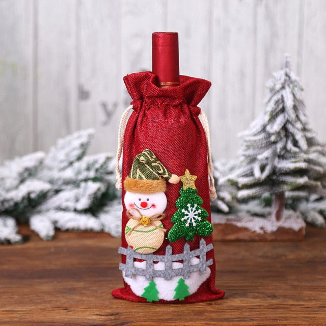 Christmas Santa Bottle Cover