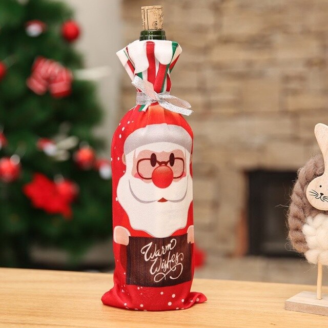 Christmas Santa Bottle Cover