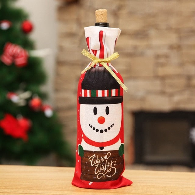 Christmas Santa Bottle Cover