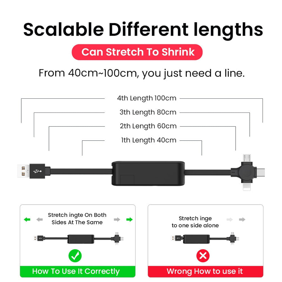 Retractable All in One Phone Charger - Image 12