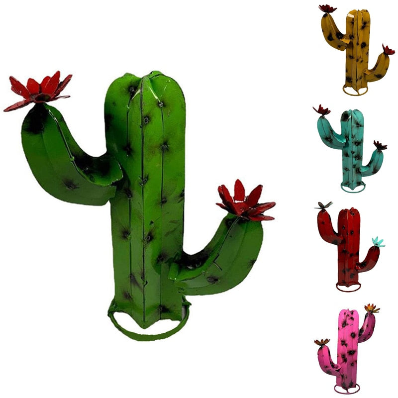 Garden Metal Art Cactus Decor - Image 3