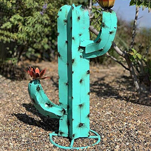 Garden Metal Art Cactus Decor - Image 0