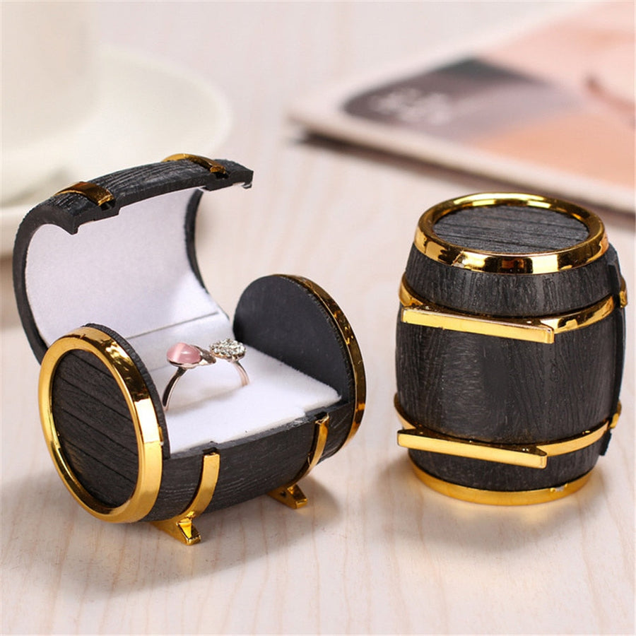 Unique Barrel Wedding Ring Box - Image 0