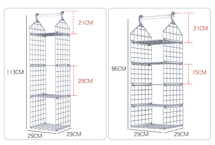 Foldable Wardrobe Multilayer Storage Rack - Image 7