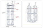 Foldable Wardrobe Multilayer Storage Rack