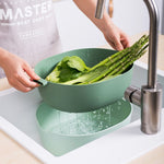 Kitchen Double Drain Vegetable Basket