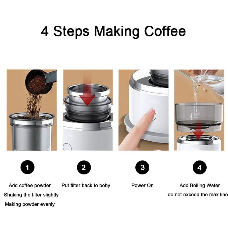 Smart Automatic Brewing Mini Coffee Maker - Image 7