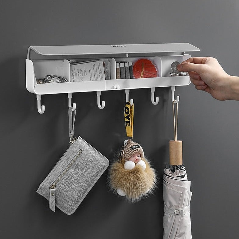 Wall-Mounted Wide Storage Box Rack - Image 0