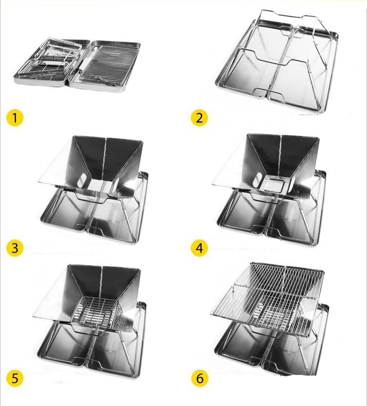 Foldable Portable Mini Travel Camping Grill - Image 8