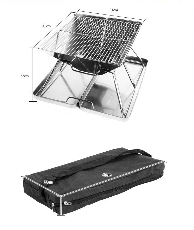 Foldable Portable Mini Travel Camping Grill