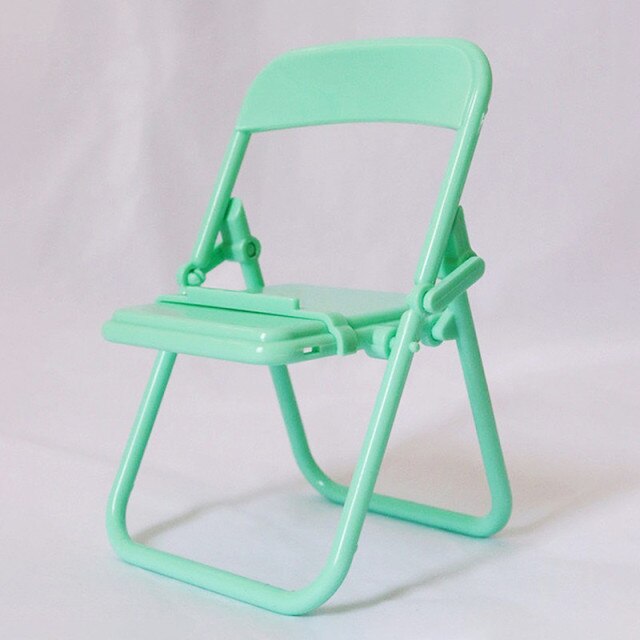 Mini Folding Chair Creative Phone Holder - Image 4