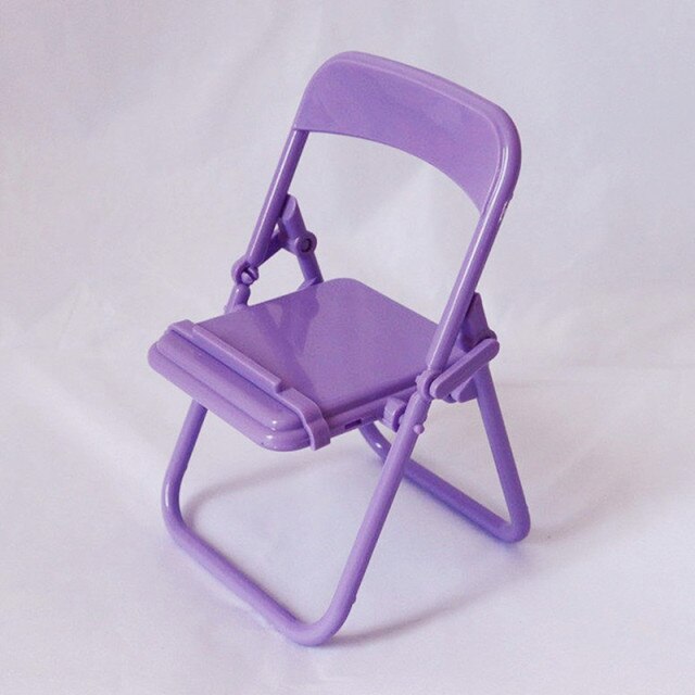 Mini Folding Chair Creative Phone Holder - Image 5