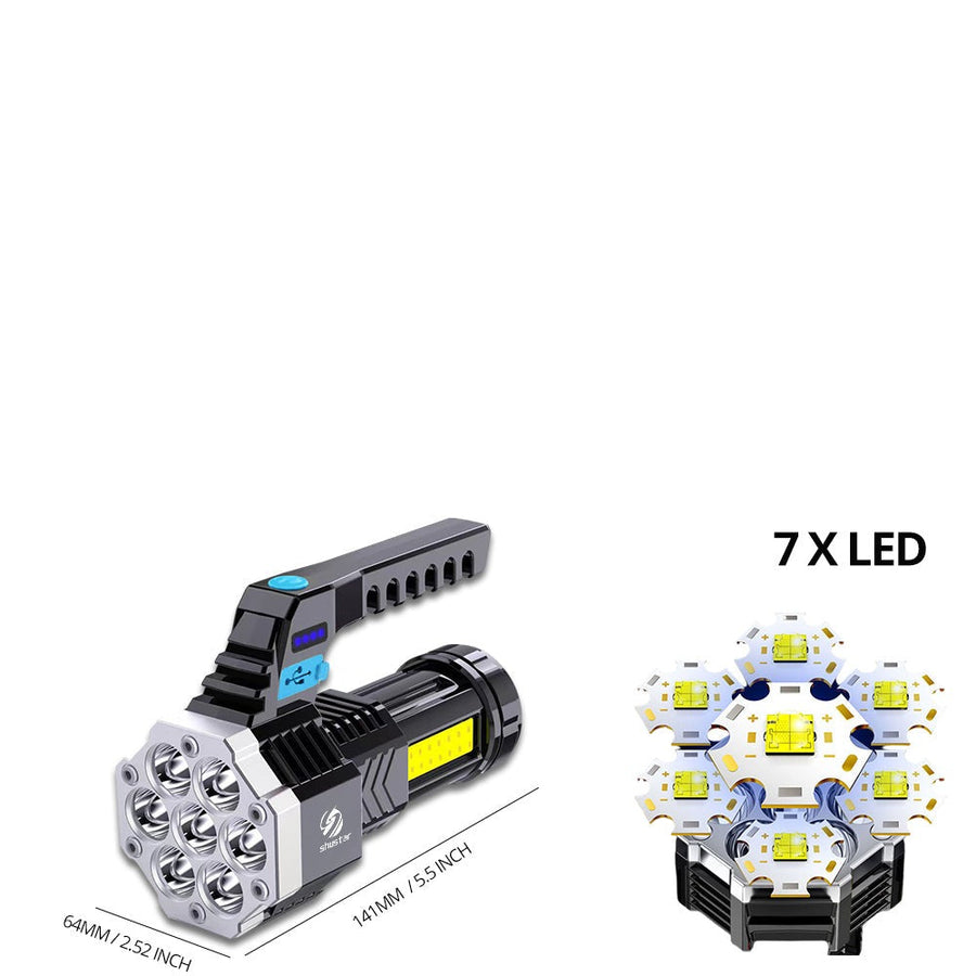 High-Power Rechargeable Super Bright Flashlight - Image 4