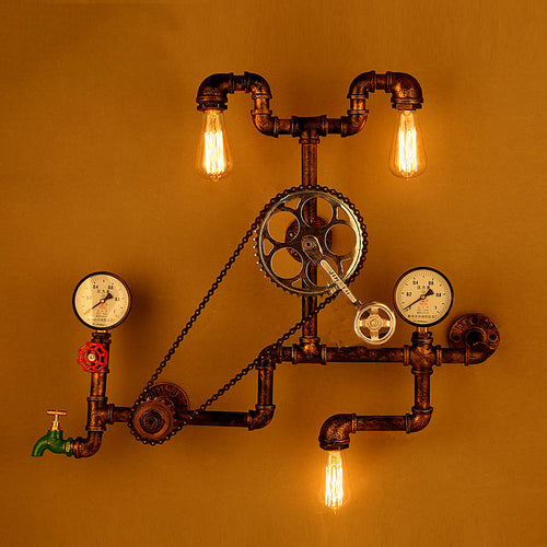 Nordic Loft Style Iron Water Metal Lamp - Image 0