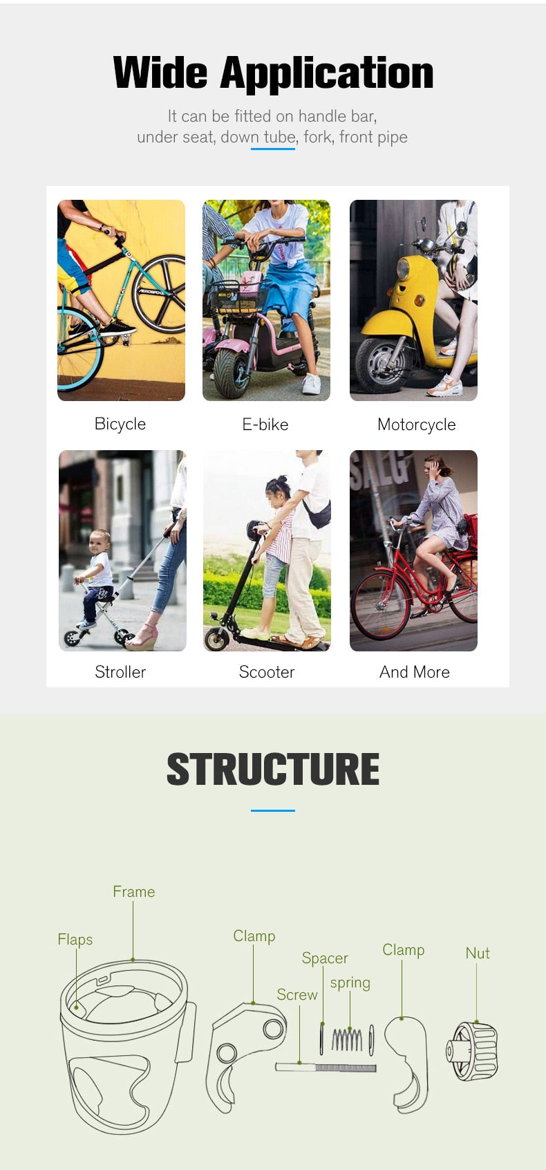 Bike Handlebar Phone Holder Cup - Image 5