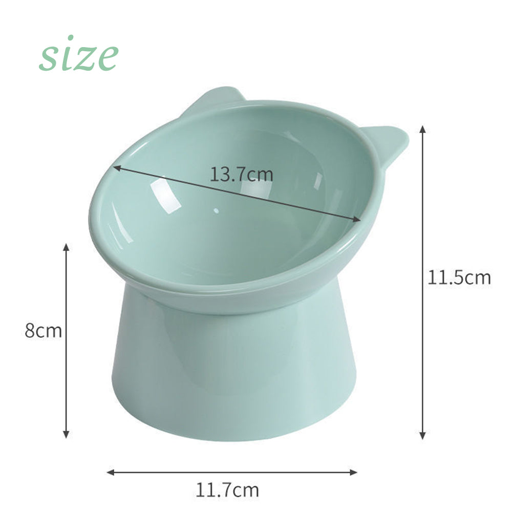 Tilted High Pet Food Water Bowl