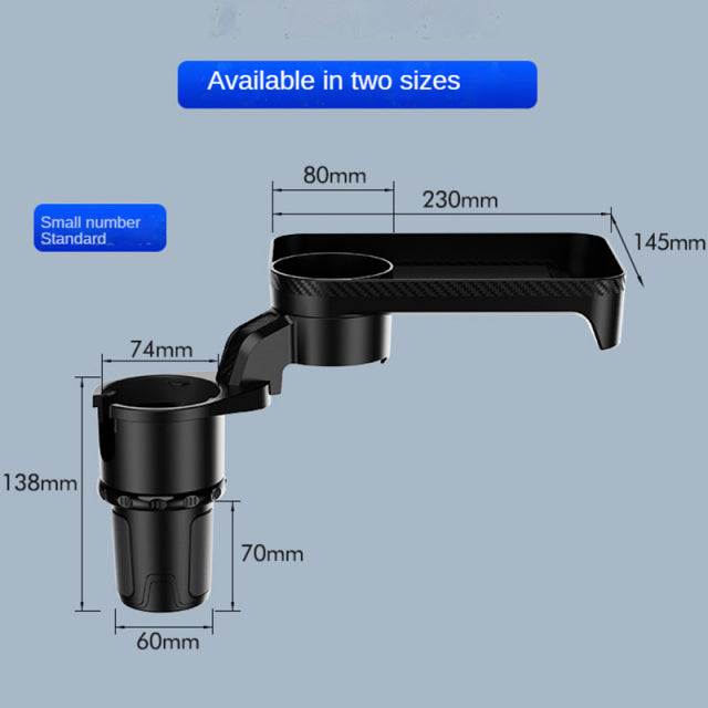 Adjustable Car Cup Holder Extender Tray