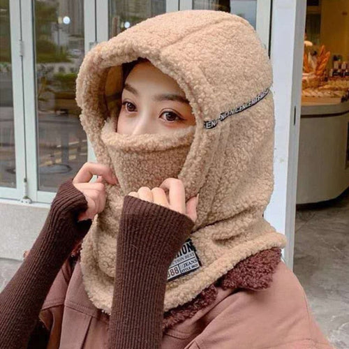 Winter Hooded Warm Thick Mask Hat - Image 0
