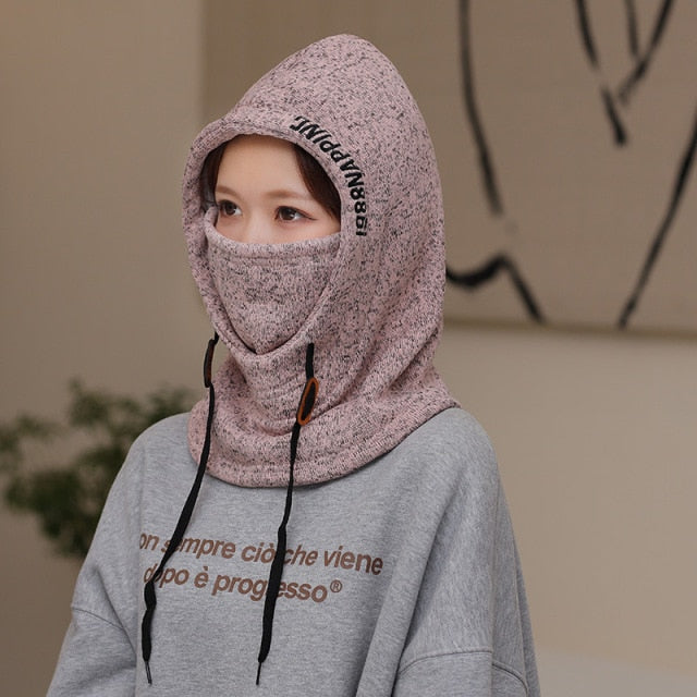 Winter Hooded Warm Thick Mask Hat - Image 7