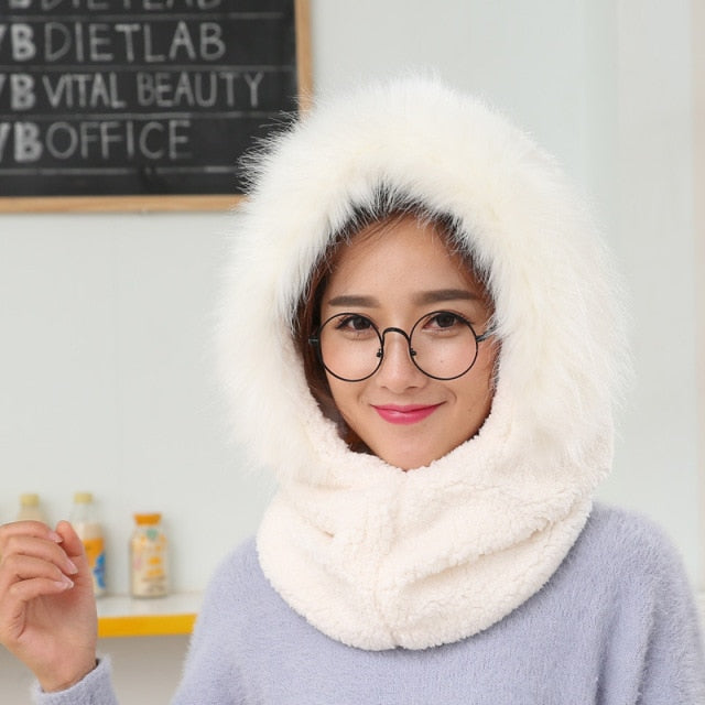Winter Hooded Warm Thick Mask Hat - Image 31