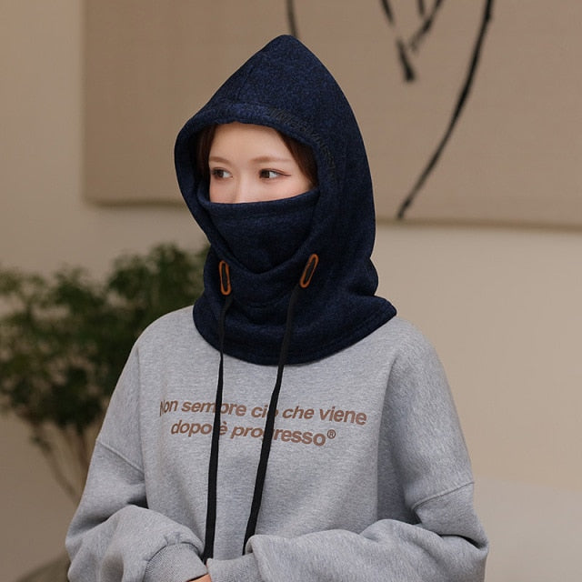 Winter Hooded Warm Thick Mask Hat - Image 19