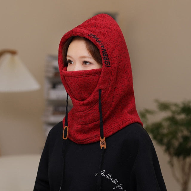 Winter Hooded Warm Thick Mask Hat - Image 10