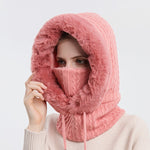 Winter Hooded Warm Thick Mask Hat