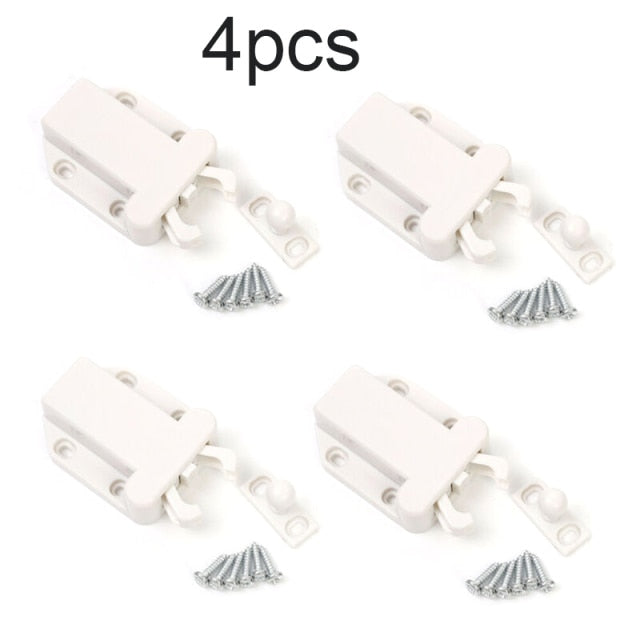 4Pcs Auto Pop-up Cabinet Locks