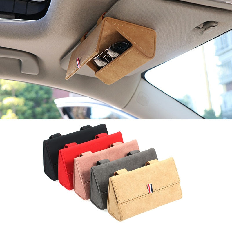 Universal Car Visor Magnetic Sunglasses Holder - Image 5