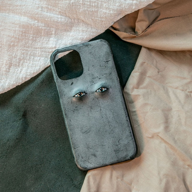 Italian Waxed Leather Creative Eye iPhone Case - Image 4