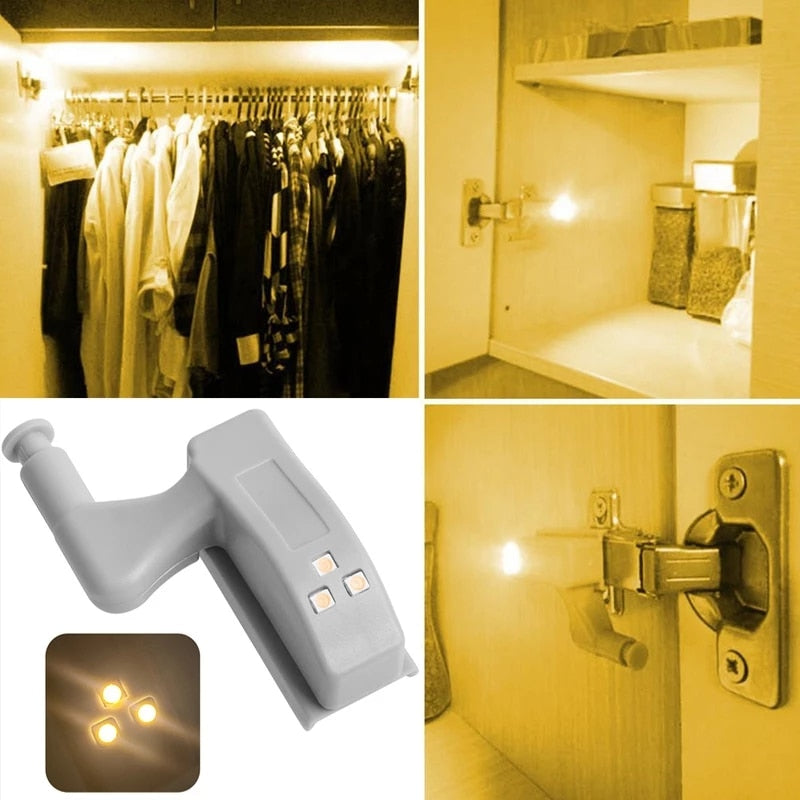 10pcs LED Sensor Hinge Wardrobe Lamp · Mavigadget