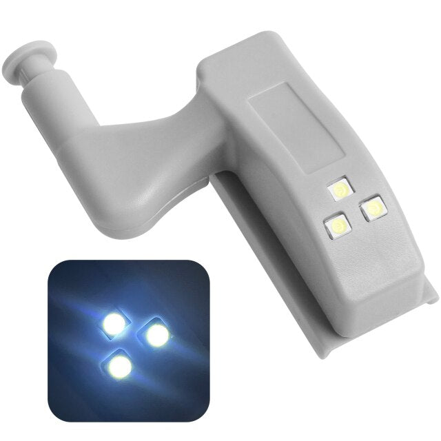 10pcs LED Sensor Hinge Wardrobe Lamp