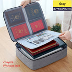 Multi-Layer Large Travel Document Bag